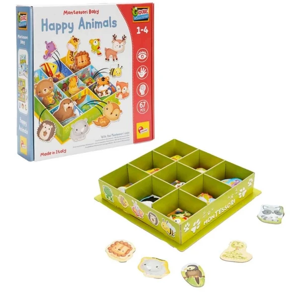 Eğitici Çocuk Mutlu Hayvanlar 67 Parça ürün görseli 1