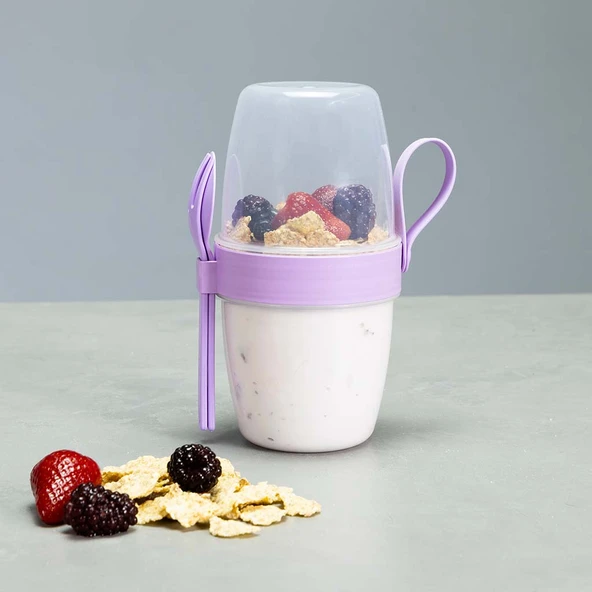 Yoğurt Kabı Taşınabilir Kahvaltı ve Ara Öğün Kabı – Küçük / Orta / Büyük