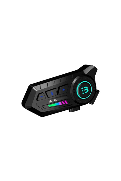 X3 Motor Kask Kulaklık RGB Modlu Su Geçirmez 5.3 Bluetooth Intercom ürün görseli