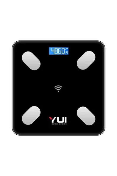 YUI KB13 Akıllı Bluetooth Şarjlı Tartı Siyah - 1