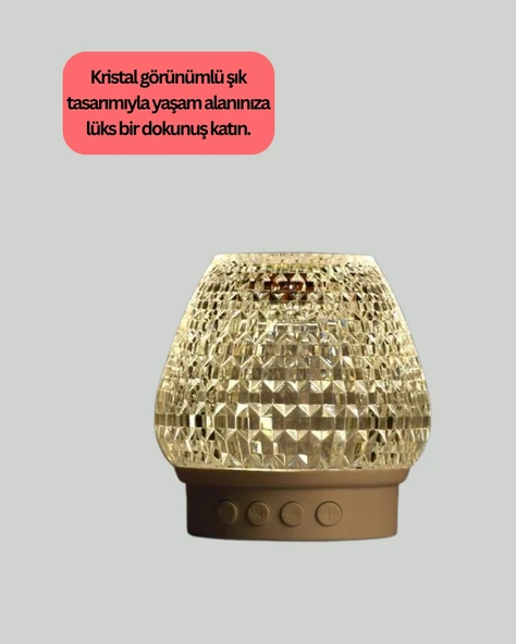 Dokunmatik Işıklı Kablosuz Bluetooth Hoparlör 5W - Resim 2