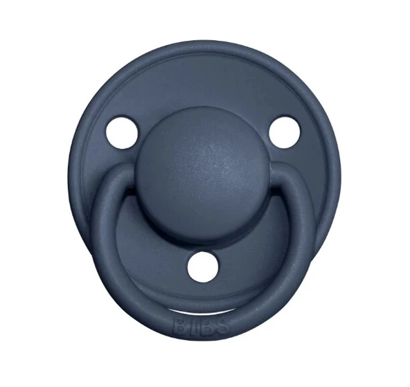 Eğitici Çocuk Bibs De Lux Silikon Emzik 0-36 Ay Steel Blue - Resim 2