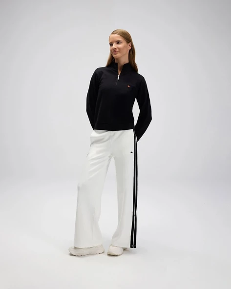 Ellesse EF557-BK Kadın Siyah Yarı Fermuarlı Sweat - 8