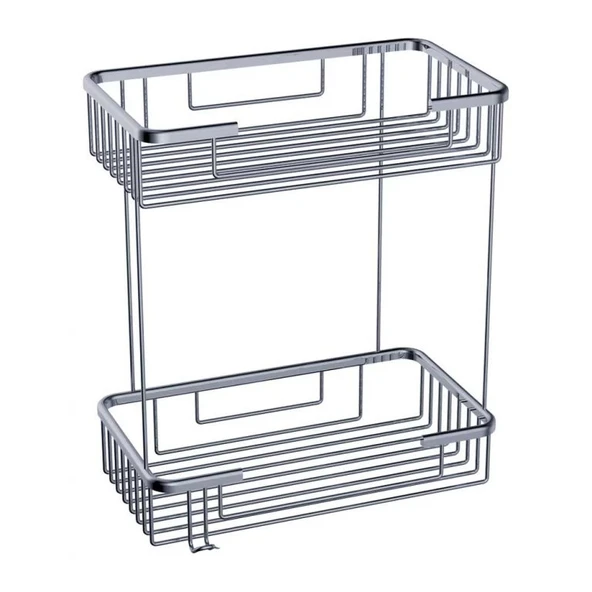 Deppot Plaza 25x15 Şampuanlık-2 Kat - Krom - 1