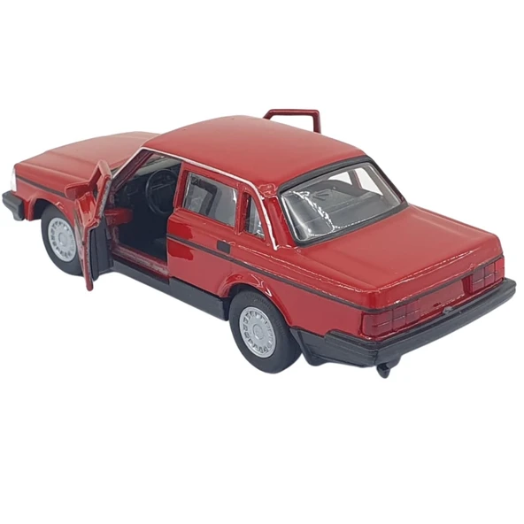 1:32 Volvo 240 GL Çek Bırak -Araba - 43784-KIRMIZI - 3