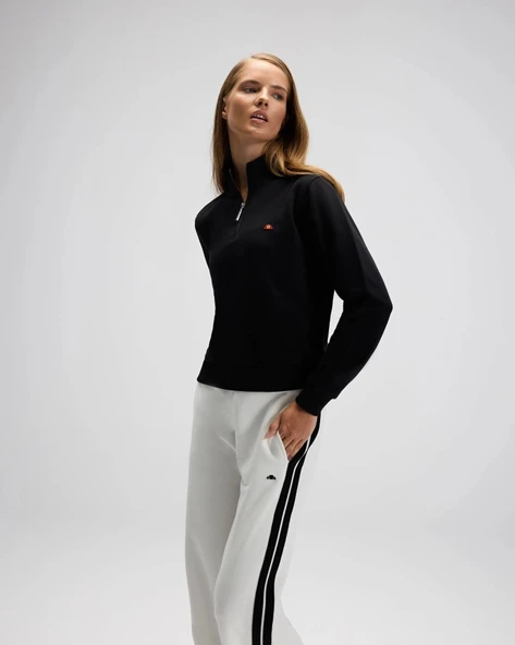 Ellesse EF557-BK Kadın Siyah Yarı Fermuarlı Sweat - 3