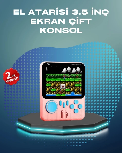 3.5 İnç LCD Ekranlı 666 Oyunlu Taşınabilir Retro Oyun Konsolu ürün görseli 1