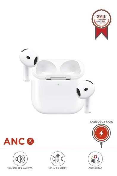 Torima TRM-GO2 Beyaz Anc Özellikli-Kablosuz Şarjlı Earbuds Bluetooth Kulaklık ürün görseli