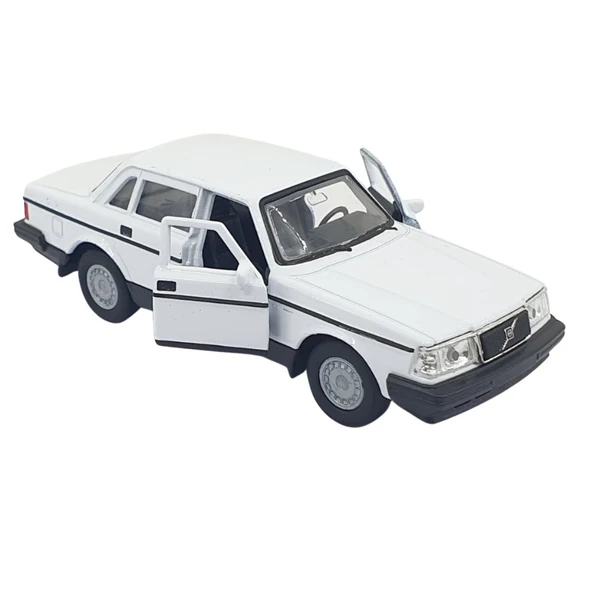 1:32 Volvo 240 GL Çek Bırak -Araba -  43784-BEYAZ - Resim 3