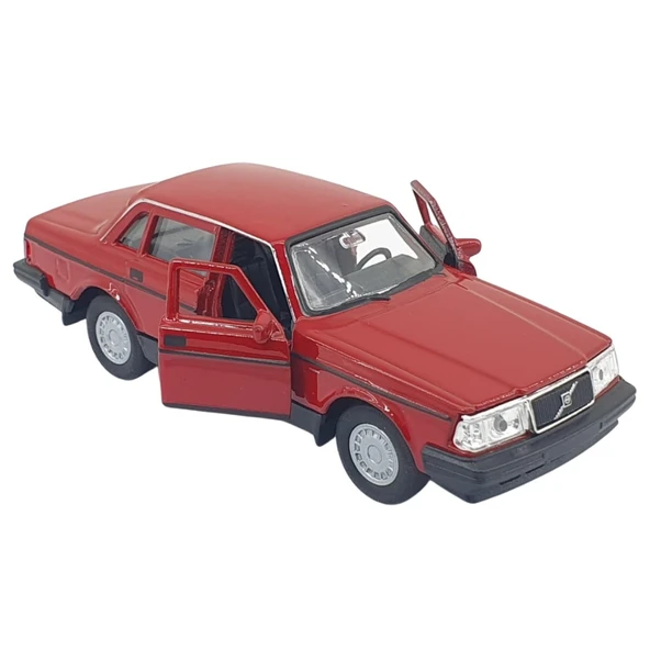 1:32 Volvo 240 GL Çek Bırak -Araba - 43784-KIRMIZI - 4
