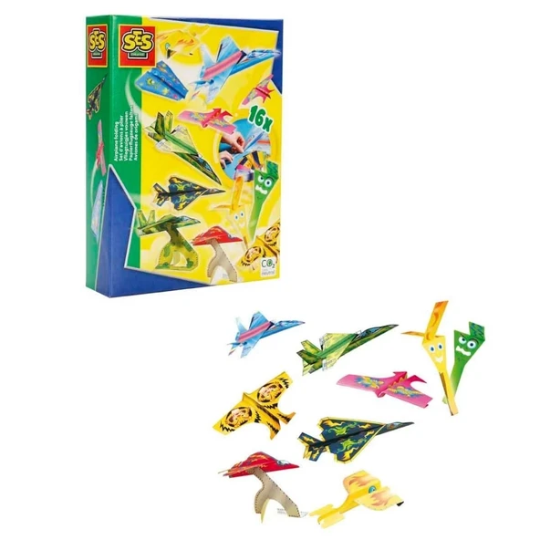 Eğitici Çocuk Kağıttan Uçak Yapımı Seti ürün görseli