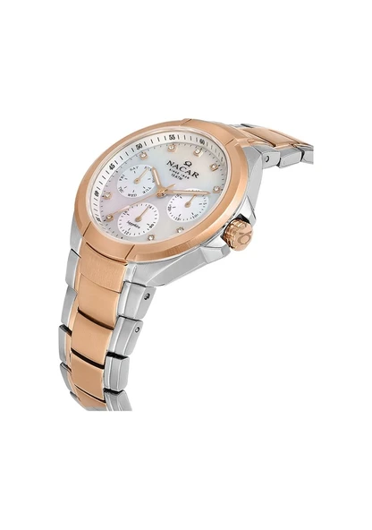 Nc28-392322-esm Nacar Kadın Kol Saati Gri - Resim 3