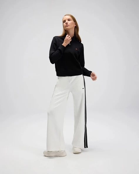 Ellesse EF557-BK Kadın Siyah Yarı Fermuarlı Sweat - 7