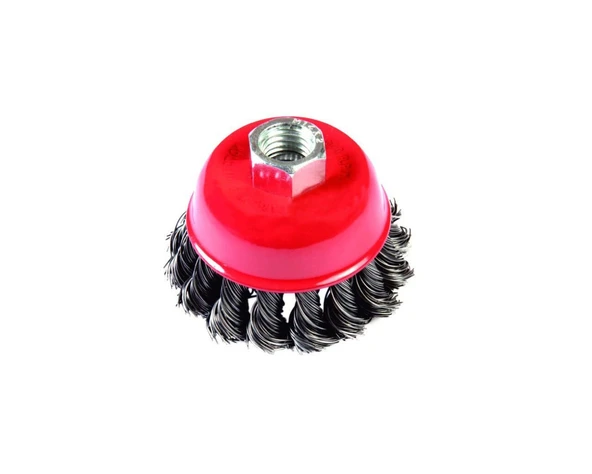 100 mm Burgulu Çanak Tel Fırça GFB5132-2 adet gönderilir