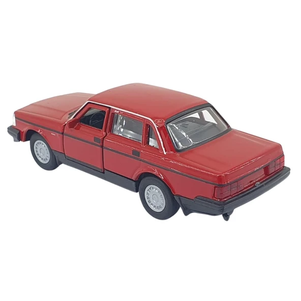 1:32 Volvo 240 GL Çek Bırak -Araba -  43784-KIRMIZI - 2