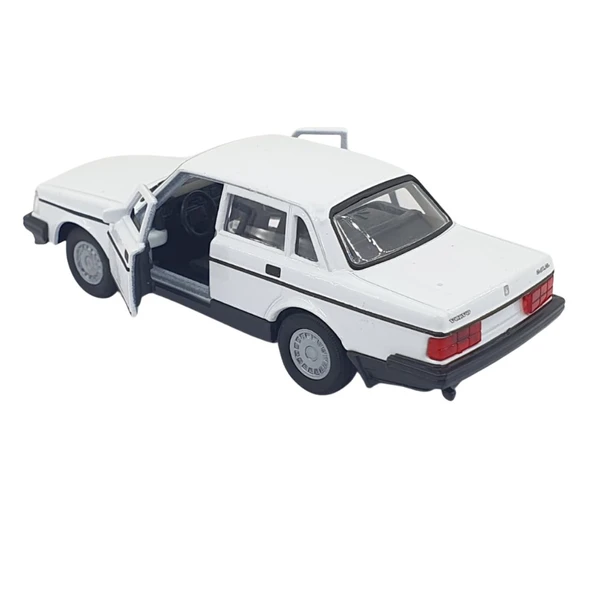 1:32 Volvo 240 GL Çek Bırak -Araba -  43784-BEYAZ - Resim 5
