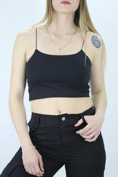 İp Askılı Atlet - Lks0202Siyah ürün görseli