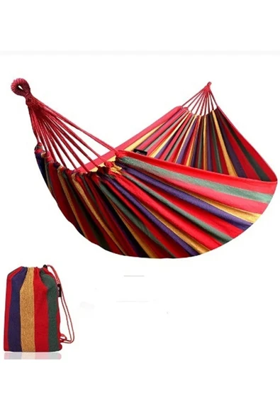 Hamak 190 Cm Kamp Hamağı Piknik Hamağı Bahçe Balkon Outdoor Kamp Salıncak - 1