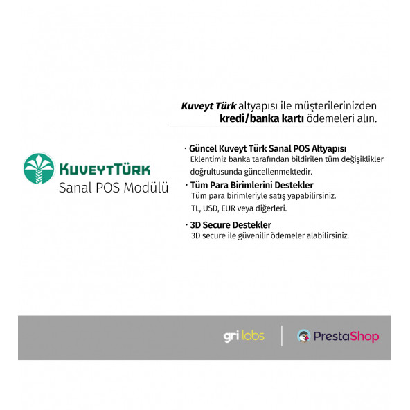 PrestaShop - Kuveyttürk Sanal POS Modülü - 2