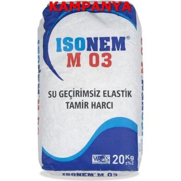Isonem M 03 Su Geçirimsiz Elastik Tamir Harcı 20Kg