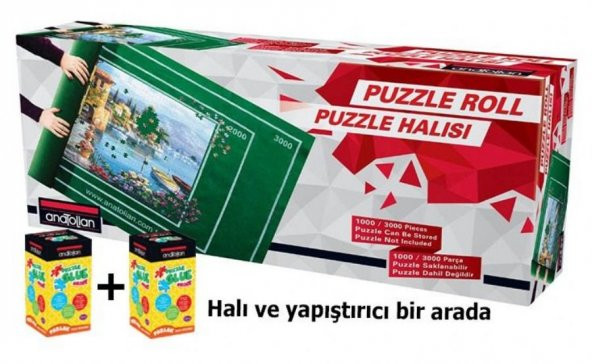 Anatolian Puzzle Halısı + 2 Adet Parlak Yapıştırıcı
