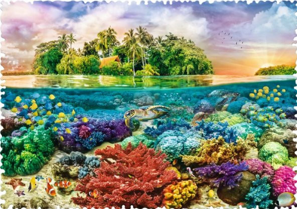 Trefl 600 Parça Çılgın Şekilli Tropikal Ada Puzzle - 2