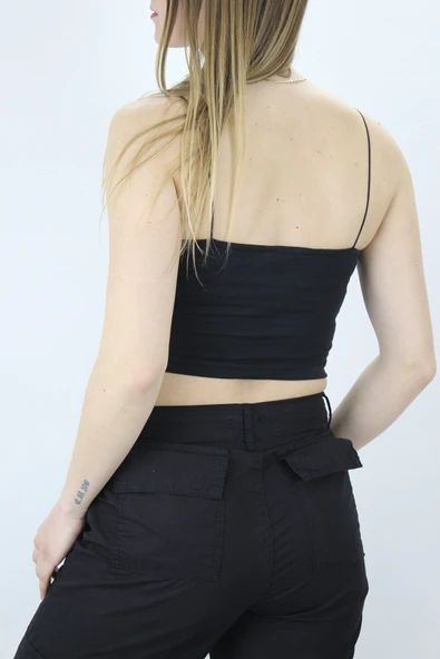 İp Askılı Atlet - Lks0202Siyah - Resim 2