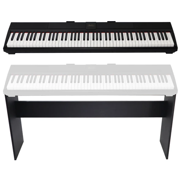 Jwin Sapphire SDP-110 Çekiç Aksiyonlu 88 Tuşlu Dijital Piyano + Tabure - Siyah - 4