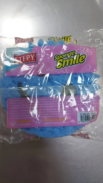 Stepy Sponge Smile Çocuk Banyo Süngeri - Resim 3