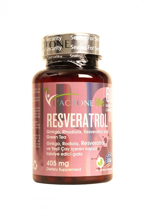 Lactonelife Resveratrol 500 mg / 60 Kapsül