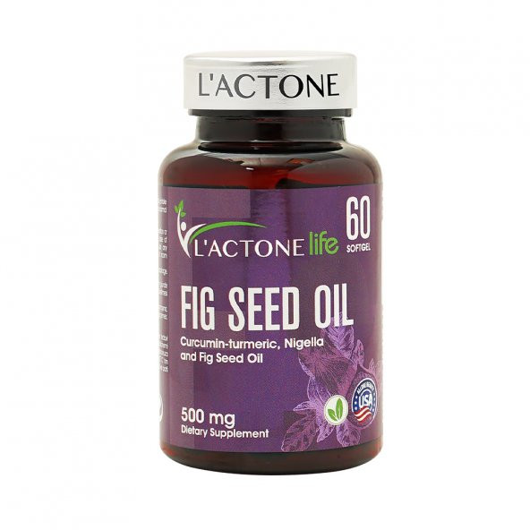 Lactonelife Fig Seed Oil 500 mg / 60 Kapsül