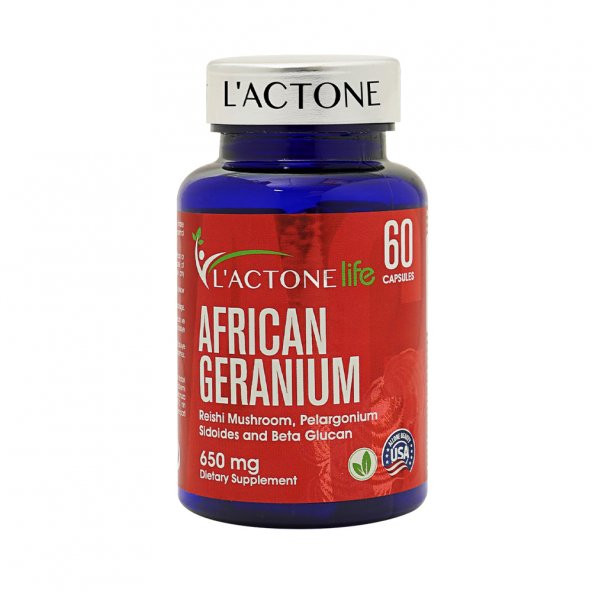 Lactonelife African Geranium 650 mg / 60 Kapsül