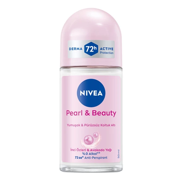 Nivea Kadın Roll-on Deodorant Pearl  Beauty 72 Saat Anti-perspirant 50 Ml