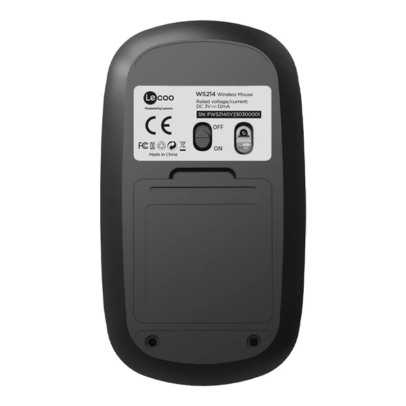 Lecoo WS214 Kablosuz 1200DPI 3 Tuşlu Optik Mouse Gri - 8