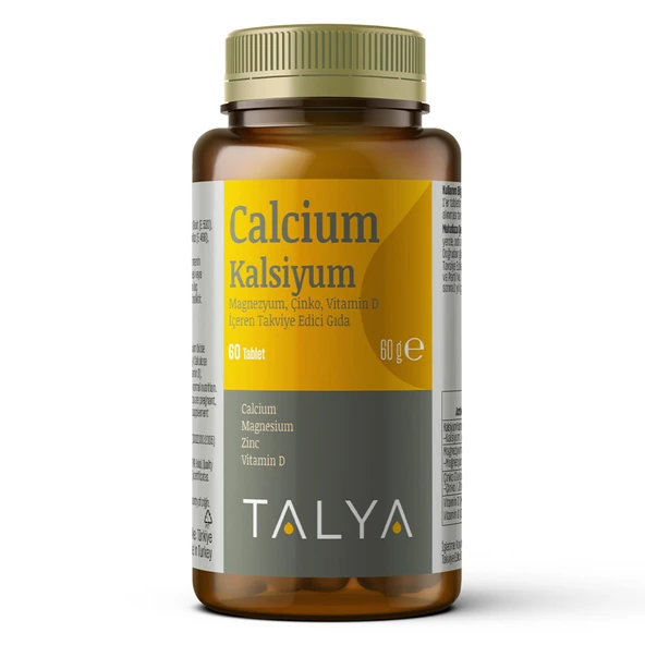 Talya Calcium Magnezyum - Zn- Vitamin D 60 Tablet ürün görseli