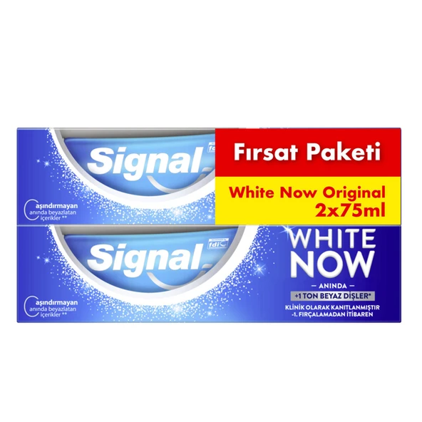 Signal Whıte Now Original Diş Macunu 2x75Ml ürün görseli