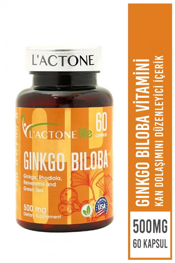 L’actone Ginkgo Biloba 500 mg / 60 Kapsül