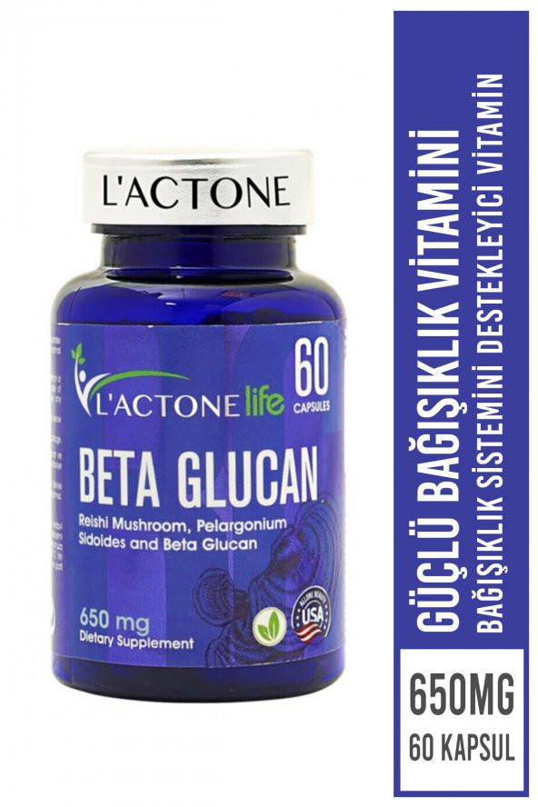 L’actone Beta Glucan 650 mg / 60 Kapsül