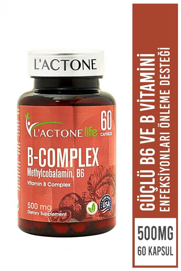 Lactone B-Complex 500 mg / 60 Kapsül
