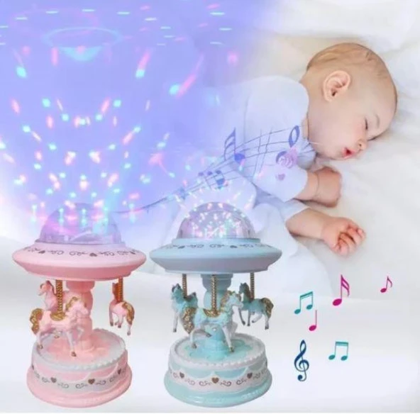 Nostaljik Projeksiyon Işıklı Mavi Atlı Karınca - 3