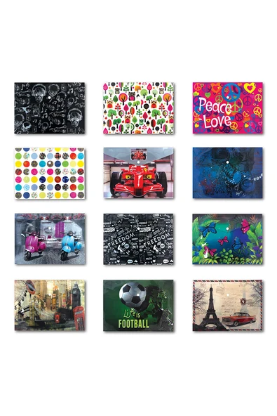 Fly Baskılı Çıt Çıt Dosya Tekli - 2