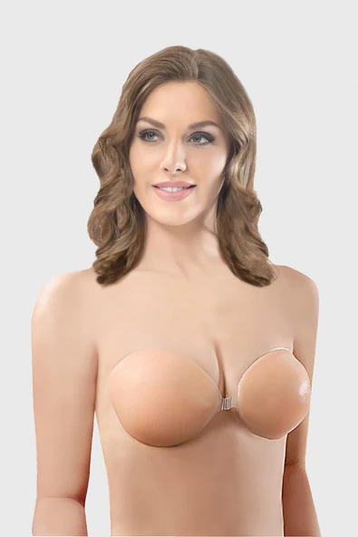 Amora Secret Ten Rengi Silikon Sütyen - Resim 3