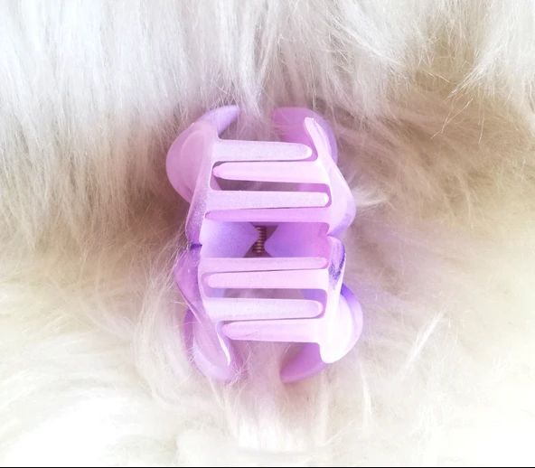 Lila Lotus Çiçek Toka - Resim 2