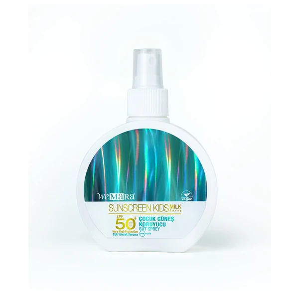 WeMara ÇocukLar İçin Güneş Koruyucu Süt Sprey SPF 50+ 150 ml