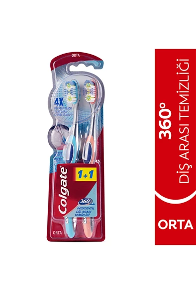 Colgate Diş Fırçası 360 Diş Arası Temizliği 1+1 ürün görseli
