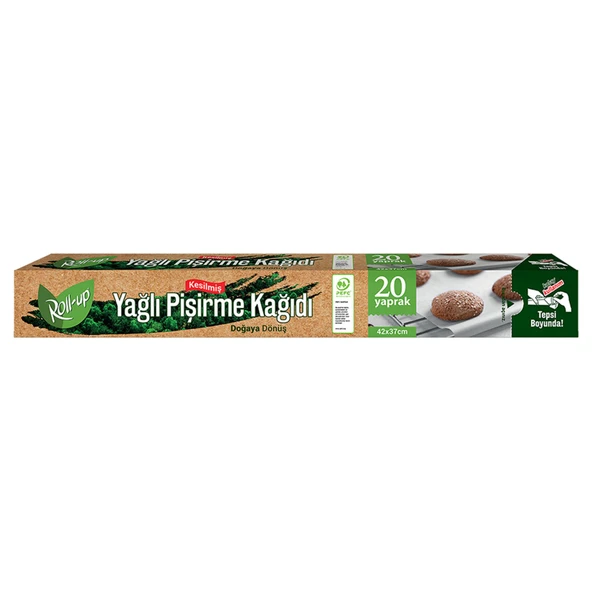 Roll-Up Doğaya Dönüş (Pefc) Yağlı Pişirme Kağıdı 20'li ürün görseli