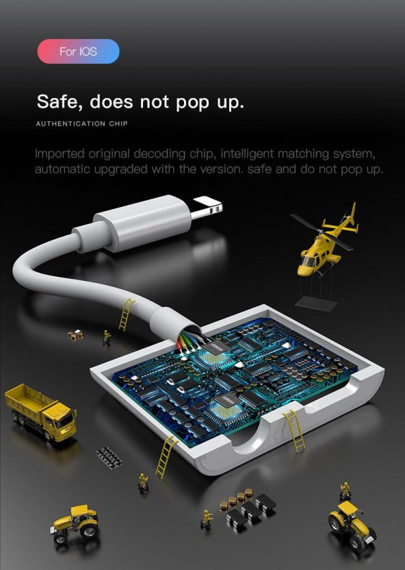 Joyroom İphone Kulaklık Çevirici Lightning to 3.5mm Aux Dönüştürücü - 6