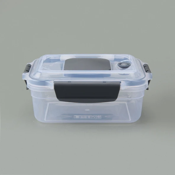 Diktdörtgen Vakumlu Kilitli Saklama Kabı - Asorti - 650 ml - 3