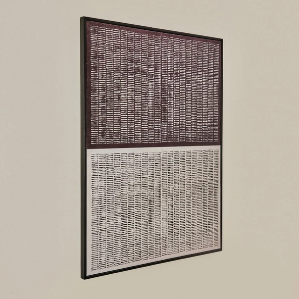 Deco Otilie Kanvas Tablo - Siyah / Krem - 120x90 cm - Resim 2