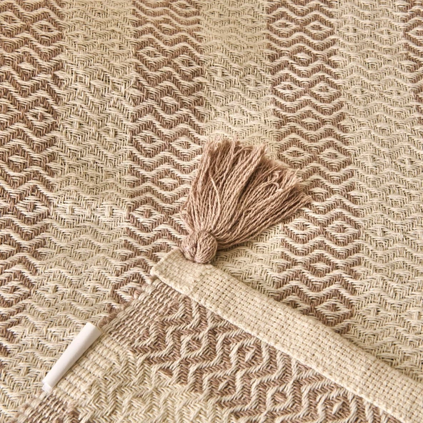 Soft Hill Koltuk Örtüsü - Bej - 115x200 cm - Resim 3